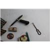 Image 7 : Military Patches, Vintage Pens, Lighters, Bottle Openers, Pin, Tire Gauges, Letter Opener and Shavin