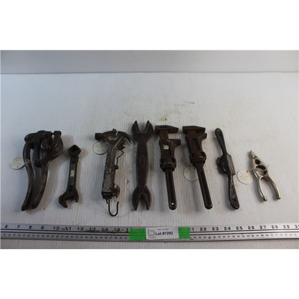 Multi Tool. Tin Punch, Multi Purpose Household Tool, Stanley Spoke Shave and Wrenches