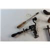Image 3 : Vintage Glycerin Bottle, Soldering Iron, Angle Drill, Shotgun Shell Reloader, Leather Cutting Tool a