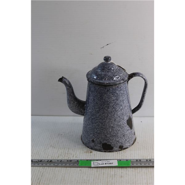Vintage Enamel Tea Pot