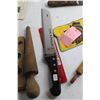 Image 10 : Whistle, Bow Tie, Kitchen Knives, Screwdriver, Tobacco Pipe, Bottle Opener, Toy Wood Rolling Pin and