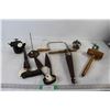 Image 1 : Mallet, Hand Auger, Hand Saw, C Clamp