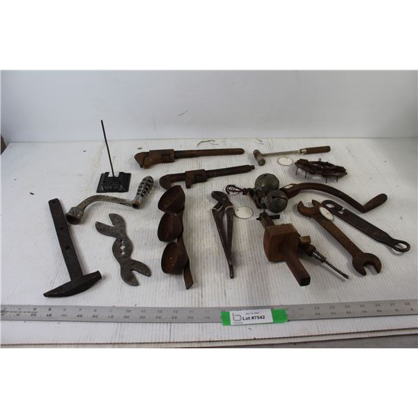 Tools - Pipe Wrench, Hammer, Wrench