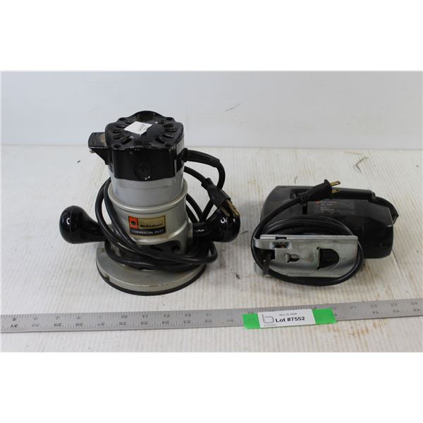 Black and Decker Jigsaw and Router - Tested Powers On