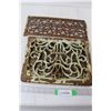 (2) Cast Iron Floor/Wall Grates