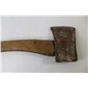Image 3 : Vintage Blacksmith Tongs 22.5" Long, Vintage Axe 17" Long x 4.5" Head