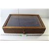 Vintage Wood/Glass Display Case 24.25
