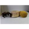 Image 2 : (3) Ladies Vintage Hats, Vintage Stetson Cardboard Rounded Box