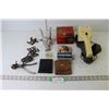 Assorted Vintage Items (Black & Decker Spotmobile - No Power, Sylvania Magicubes, Shave Kit, Tool ki