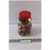 Image 1 : Teddy Bear Glass Jar of Pennies