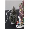 Image 4 : Light-up Christmas Village School Decor w/Figurines