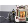 Image 2 : Light-up Christmas Tea Shop Decor w/Figurines