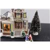 Image 3 : Light-up Christmas Tea Shop Decor w/Figurines
