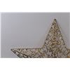 Image 2 : (2) Metal Glittering Gold Christmas Star Decor - 22" Diameter