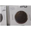 Image 5 : (4) Canadian One Cent Coins: 1871, 19220, 1909, 1910