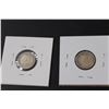 Image 4 : (2) Canadian Ten Cent Coins: 1913 & 1918