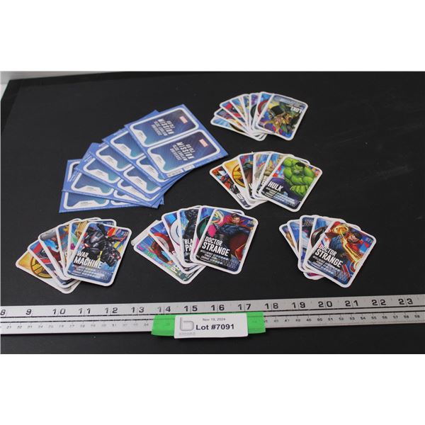(32) Marvel Trading Cards & (6) Un-Opened Card Sets