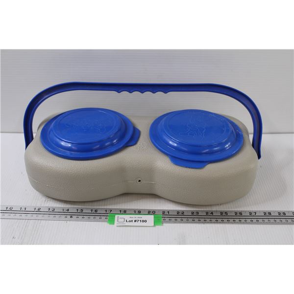 Dog Food Traveling Dish - 18  x 9 