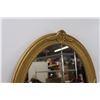 Image 3 : Oval Ornate Mirror - 24" x 18" - Has Some Wear, as Pictured