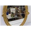 Image 4 : Oval Ornate Mirror - 24" x 18" - Has Some Wear, as Pictured