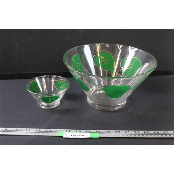 Vintage Chip & Dip Set - Missing Metal Anchor