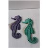 Image 3 : (3) Seahorse Chalkware Wall Decor