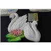 Image 3 : (3) Swan Chalkware Wall Decor