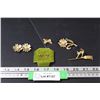 (3) Ladies Brooches, Clip-On Earrings, Rose Earrings