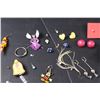 Image 3 : Assorted Earrings Lot: Parrots, Mickey Mouse, Cats, Misc.