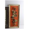 Image 2 : (2) Framed Floral Art Wall Decor 19 1/2'' x 13 1/2'' and 22'' x 10''