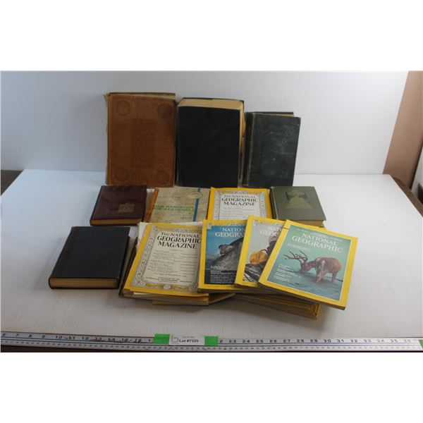 (10+) Books and Magazines - Encyclopedia Britannica, National Geographic and Ham Handbook for Beginn