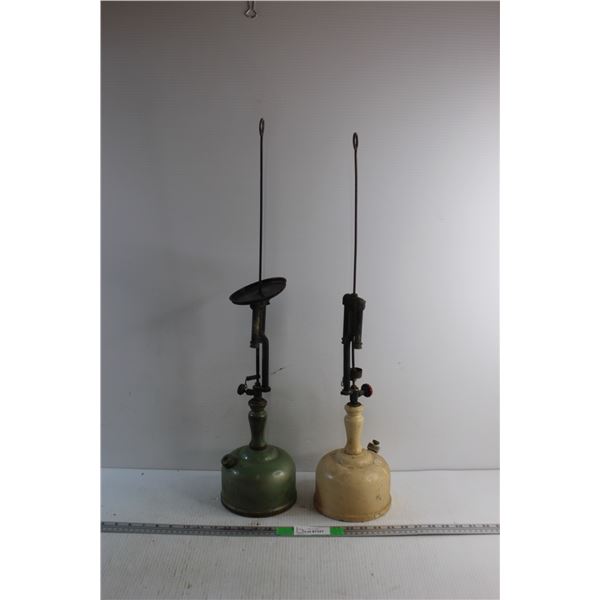 (2) Vintage Coleman Gas Lamps