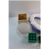 Image 7 : Plastic Tray, Planter, Sunbeam Clothes Iron - Tested, Make Up Mirrors, Cosmetic Sponges and Misc