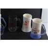Image 3 : (4) Beer Steins and (2) Glass Mugs
