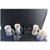 Image 4 : (4) Beer Steins and (2) Glass Mugs
