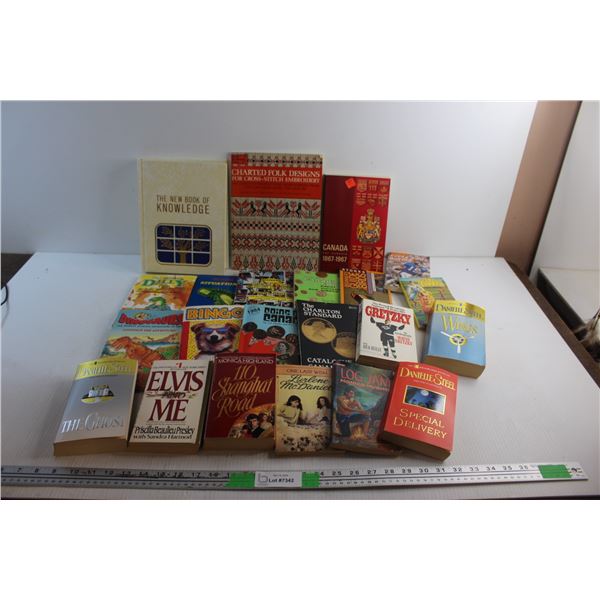 (10+) Books - Charted Folk Designs, Canada and Hockey Card Checklist Book