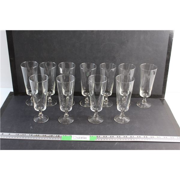 (11) Glass Champagne Glasses
