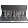 Image 1 : (11) Glass Champagne Glasses