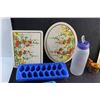 Image 2 : Koozies, Ice Cube Trays, Wall Decor, Tupperware Jell-O Molds, Campbells Recipe Book, Water Bottle an