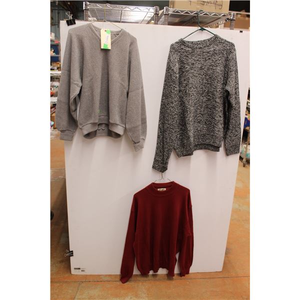 * (3) Sweatshirts - Size L