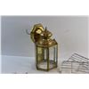 Image 2 : Brass Wall Light Fixture, Wine Opener, Candle Holder and Kitchen Knives