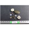 Image 1 : Pins, Belt Buckle and (2) Pocket Watches - As Is