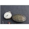 Image 3 : Pins, Belt Buckle and (2) Pocket Watches - As Is