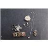 Image 7 : Brooch, Earrings, Necklace, Bracelet, Pocket Watch and Money Clip
