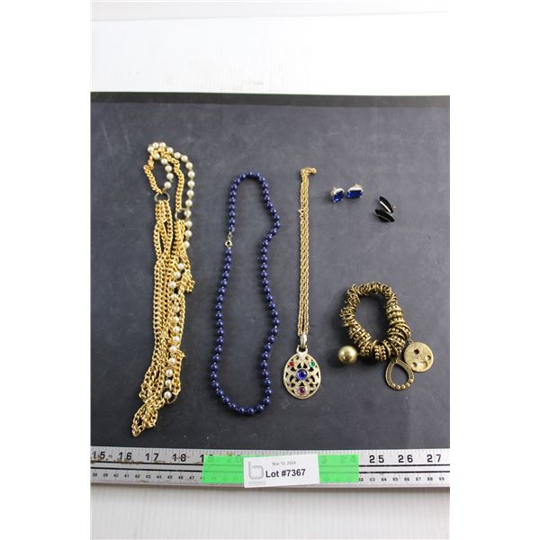 Necklaces, Bracelet and Earrings