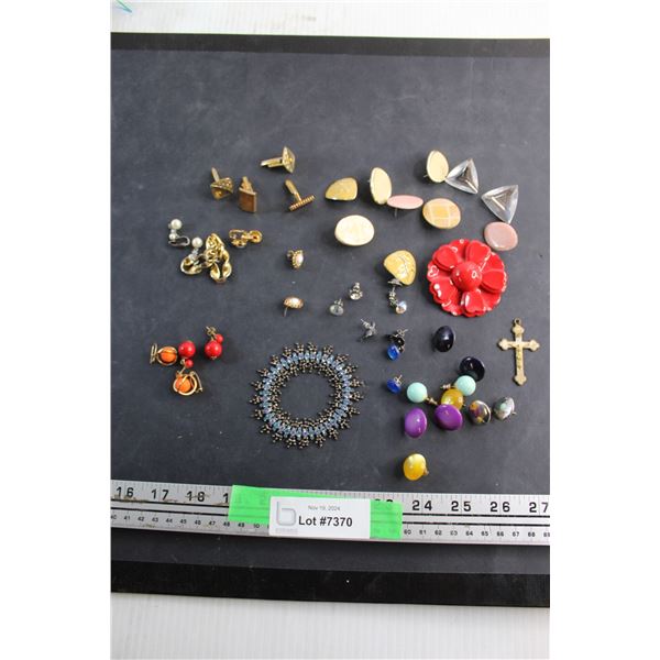 Earrings, Bracelet, Cross, Cufflinks and Tie Pin