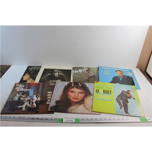 (7) Vinyl Records - Sylvia, Eddy Arnold and The Lady & The Gentleman
