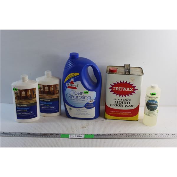 Liquid Floor Wax, Shinekeeper Floor Finish, Carpet Cleanser and Organic Odour Digester