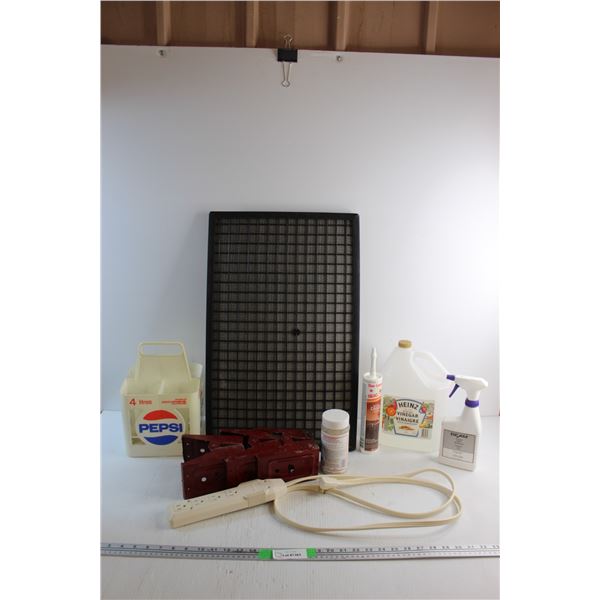 *Vintage Pepsi Plastic Crate, Electrostatic Furnace Filter, Pickling Vinegar, Carpet Deodorizer and 