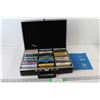 Image 1 : Cassette Case With (30) Cassettes - Super Country 84, Kenny Rogers, Bellamy Brothers, etc.